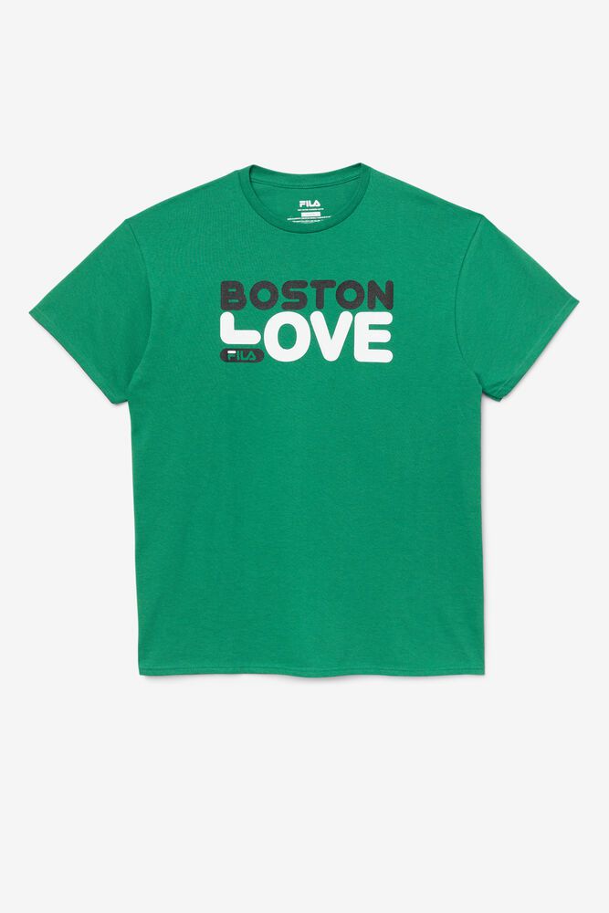 Tricou Fila Barbati Verzi Boston Love QINT-93246